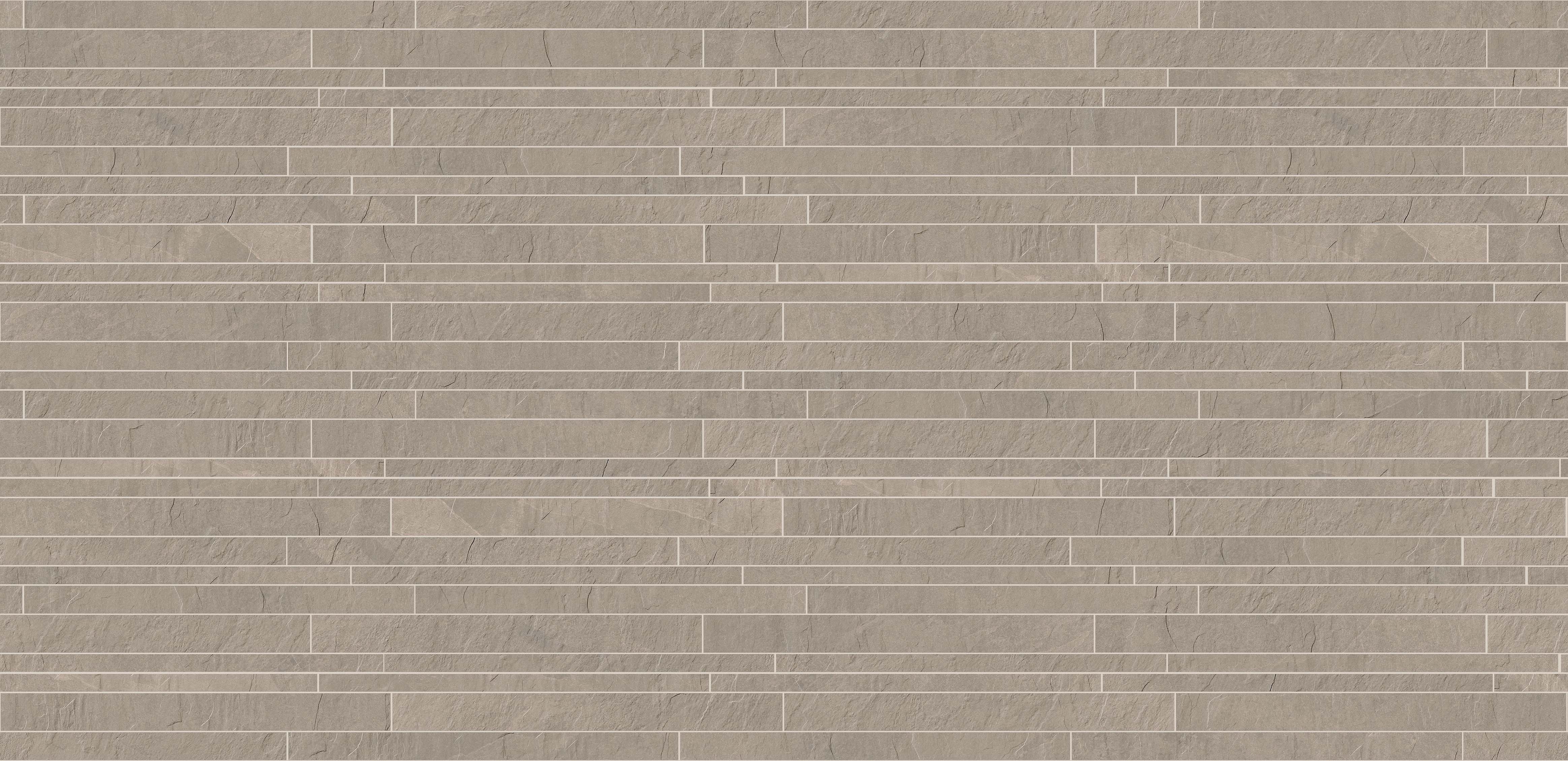 landmark 9mm trek sand random strip mosaic 12x24x9mm matte rectified porcelain tile distributed by surface group international