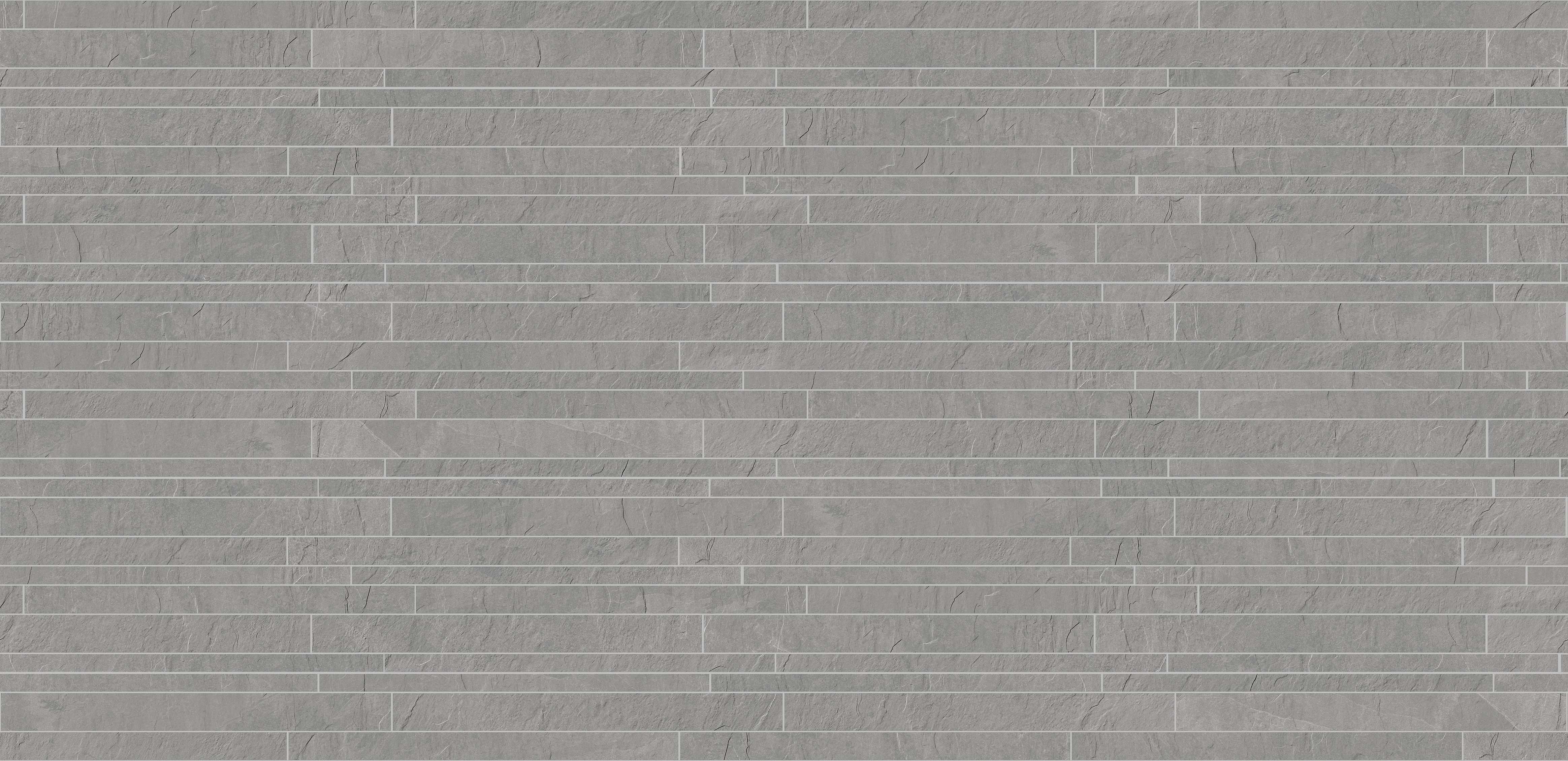 landmark 9mm trek silver random strip mosaic 12x24x9mm matte rectified porcelain tile distributed by surface group international