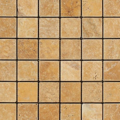 Golden Sienna Mosaics tile and surface collection