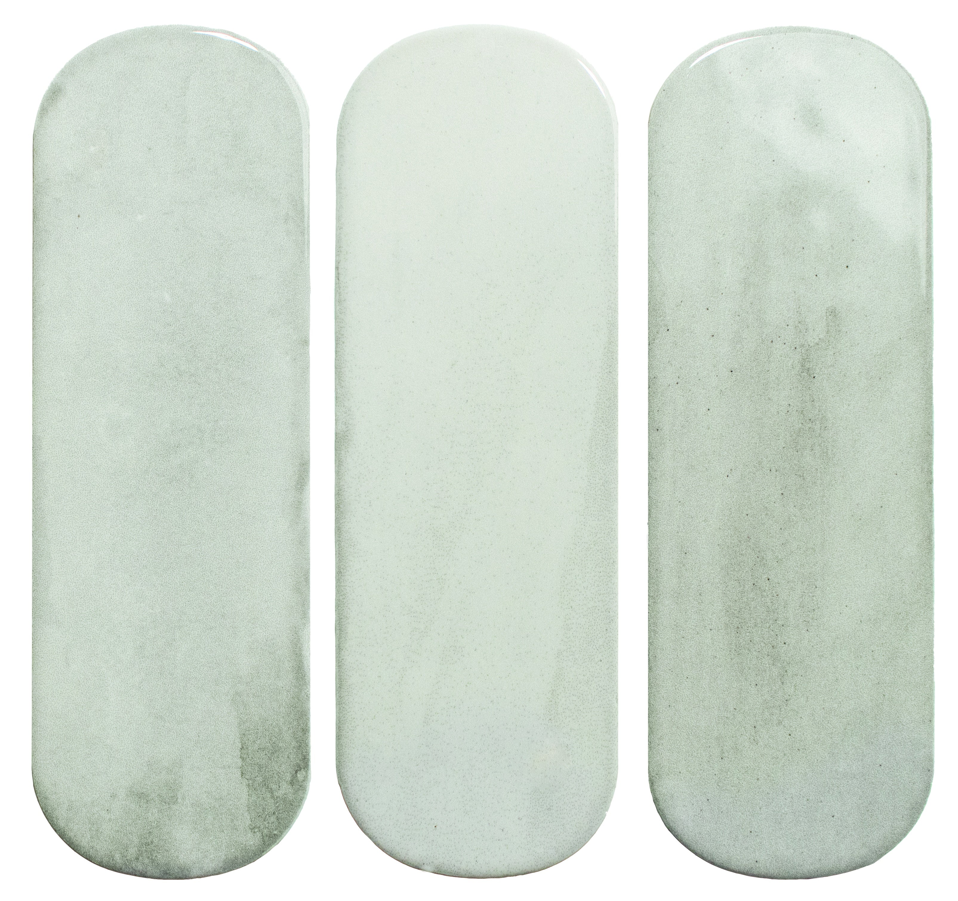 CALEMA: Cloud Oval Field Tile (2"x6.3"x8.5-mm | glossy)