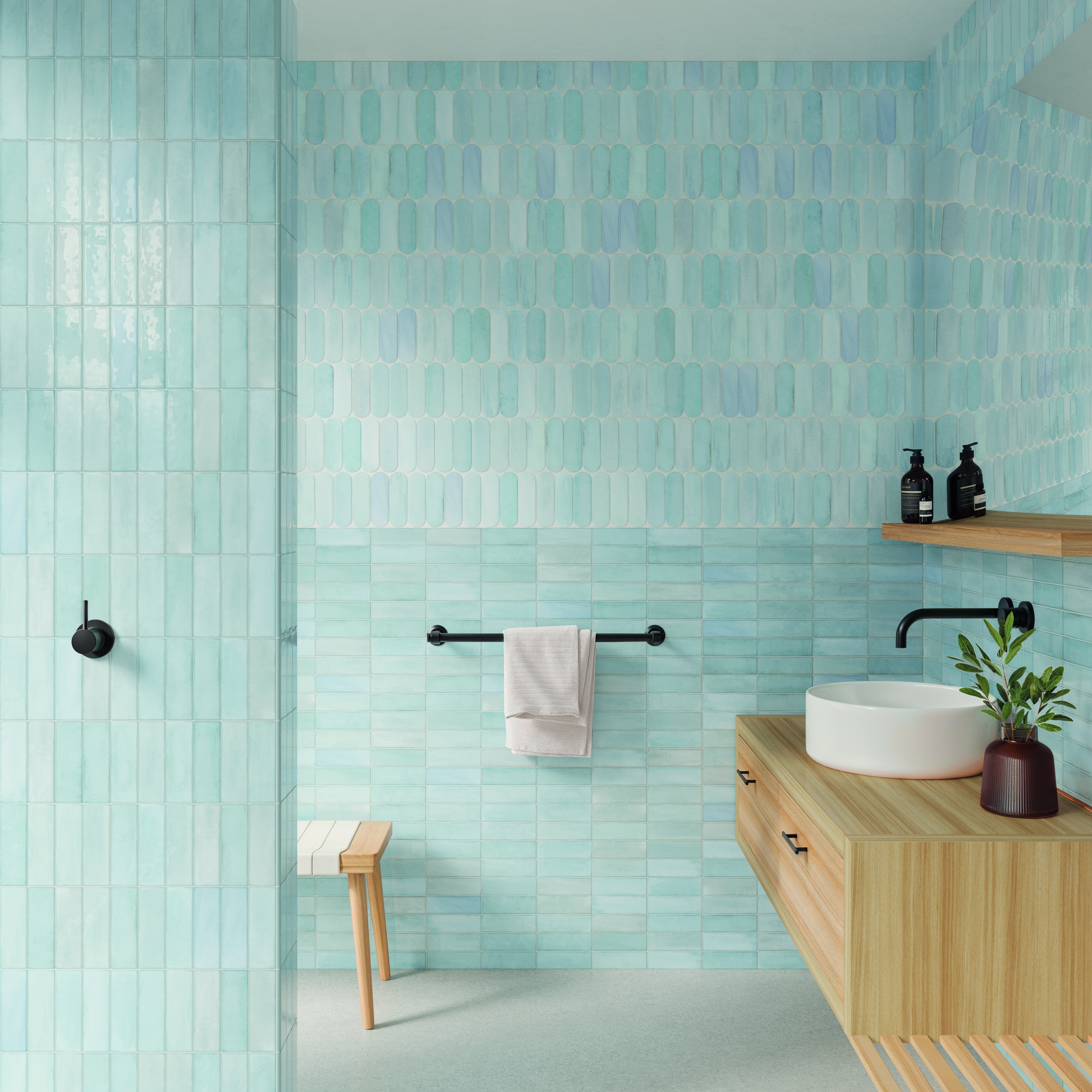CALEMA: Sky Finishing Edge Trim Tile (0.43"x6.3" | glossy)