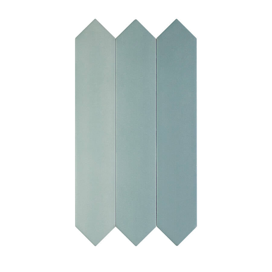 CANDY: Blue Crayon Field Tile (1.7"x9.5"x8.5-mm | matte)