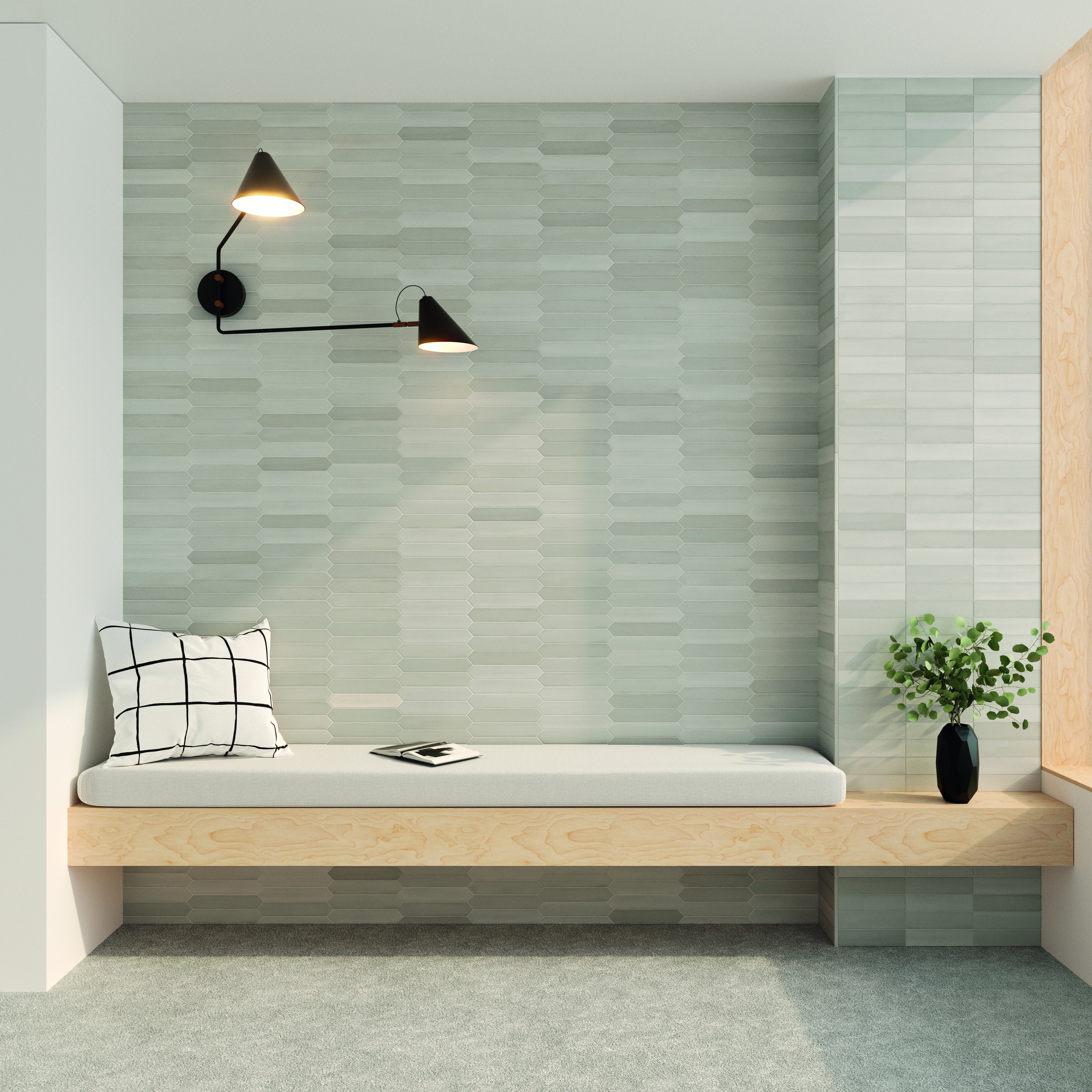 CANDY: Grey Finishing Edge Trim Tile (0.43"x8" | matte)