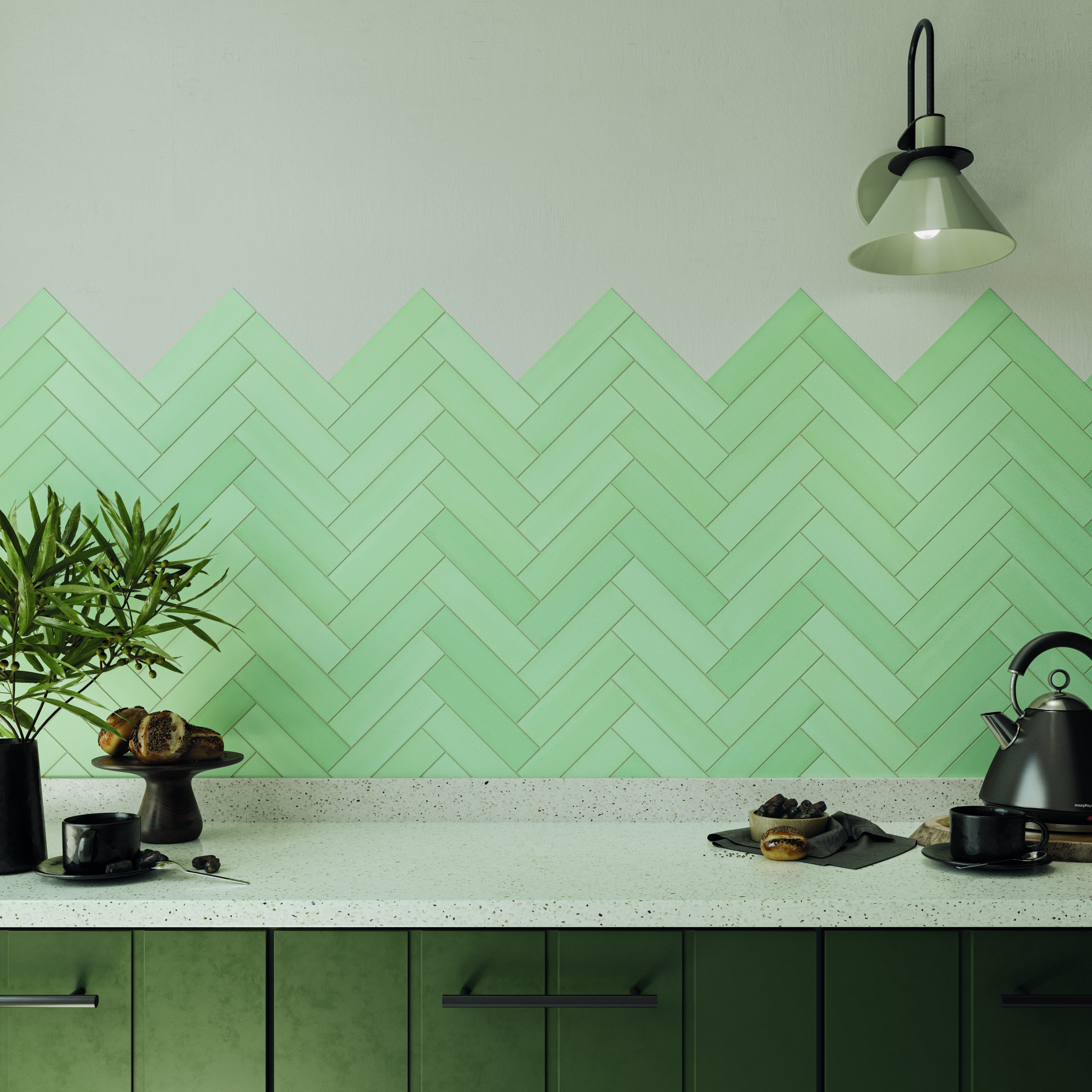 CANDY: Mint Rectangle Field Tile (2"x8"x8.5-mm | matte)