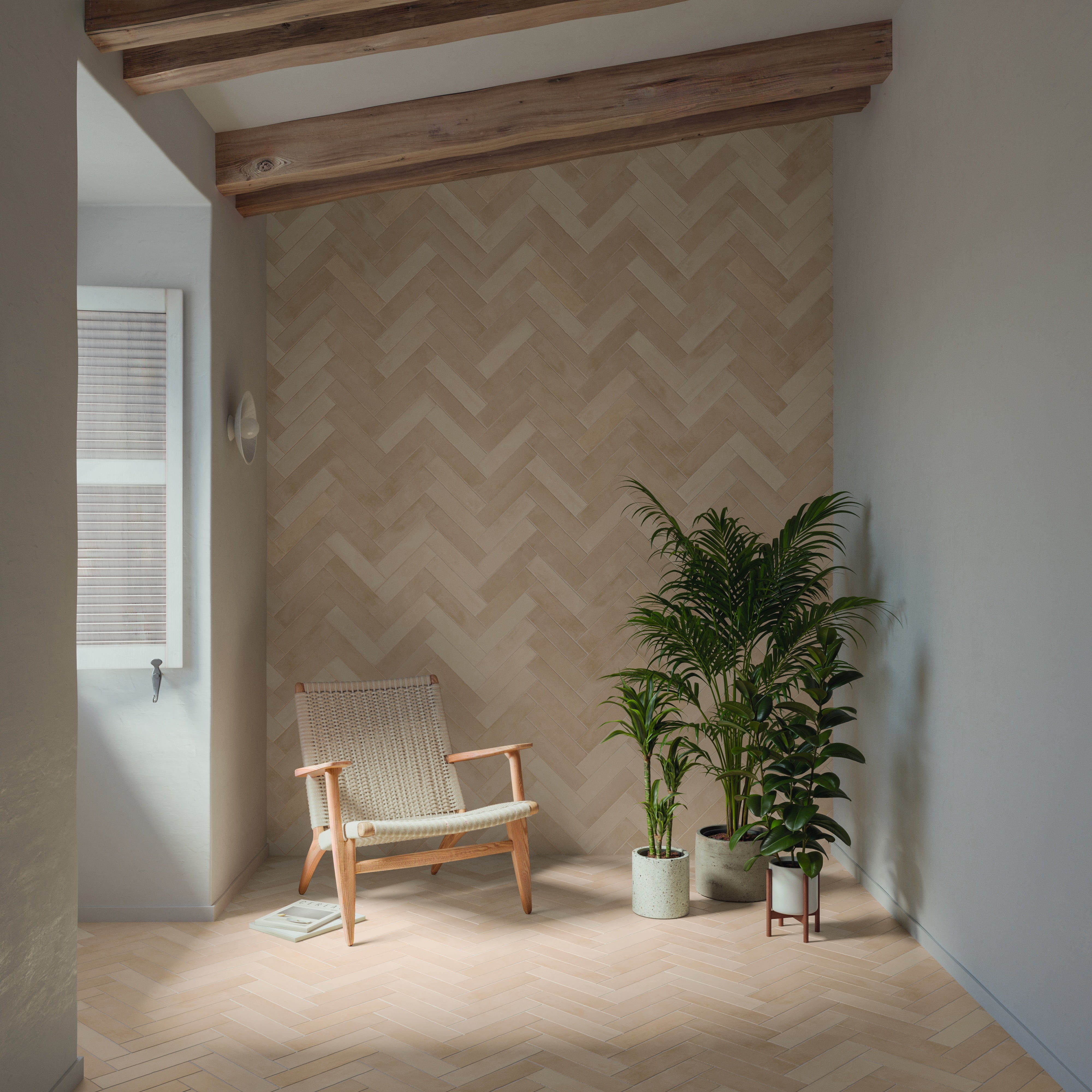 CLAY: Natural Square Field Tile (5.5"x5.5"x8.5-mm | matte)
