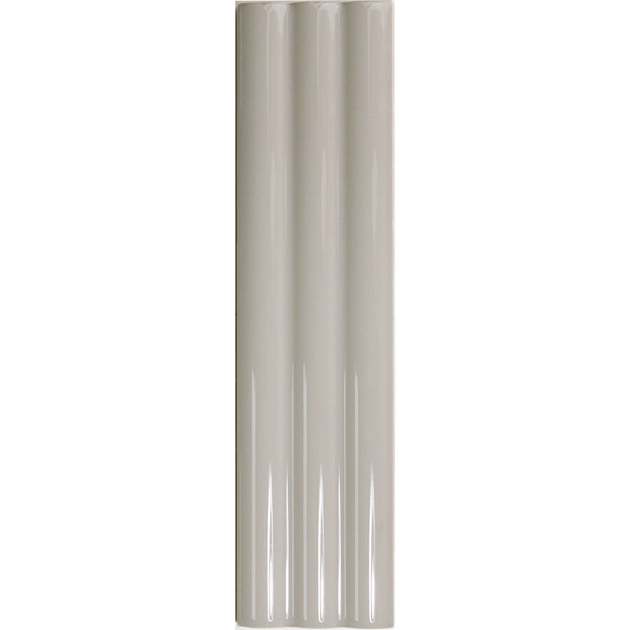 MATCH: Ash Curved Field Tile (2.5"x10"x11.2-mm | glossy)