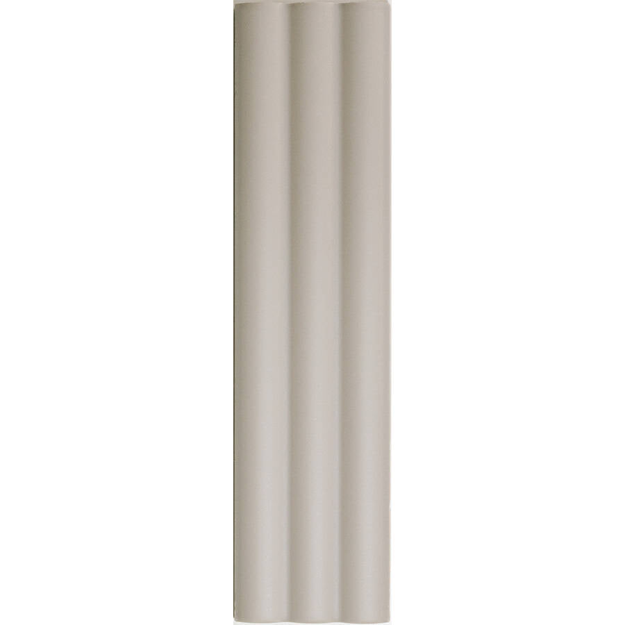 MATCH: Ash Curved Field Tile (2.5"x10"x11.2-mm | matte)