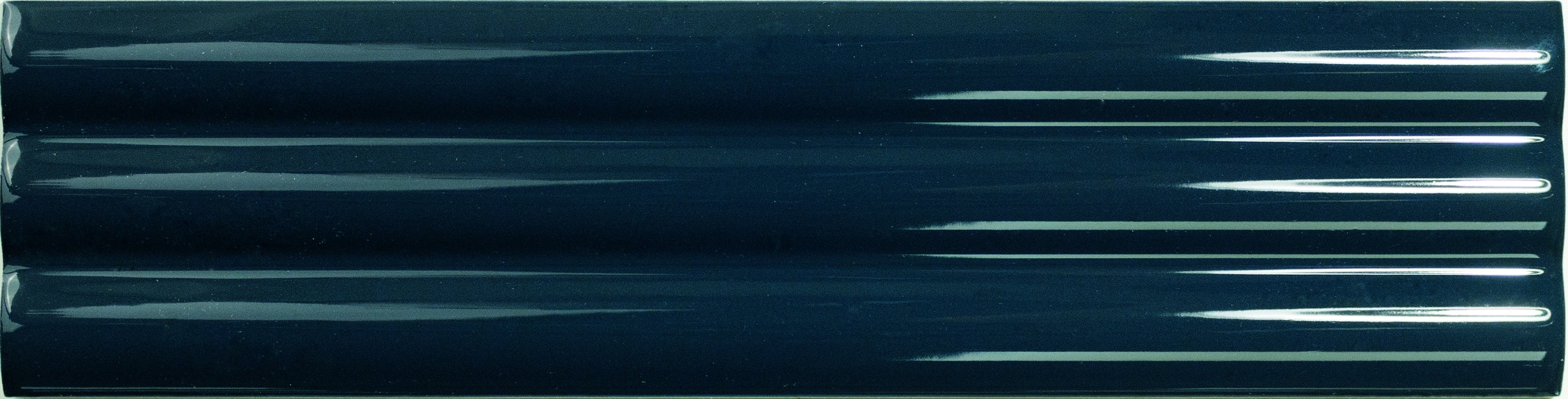 MATCH: Midnight Blue Curved Field Tile (2.5"x10"x11.2-mm | glossy)