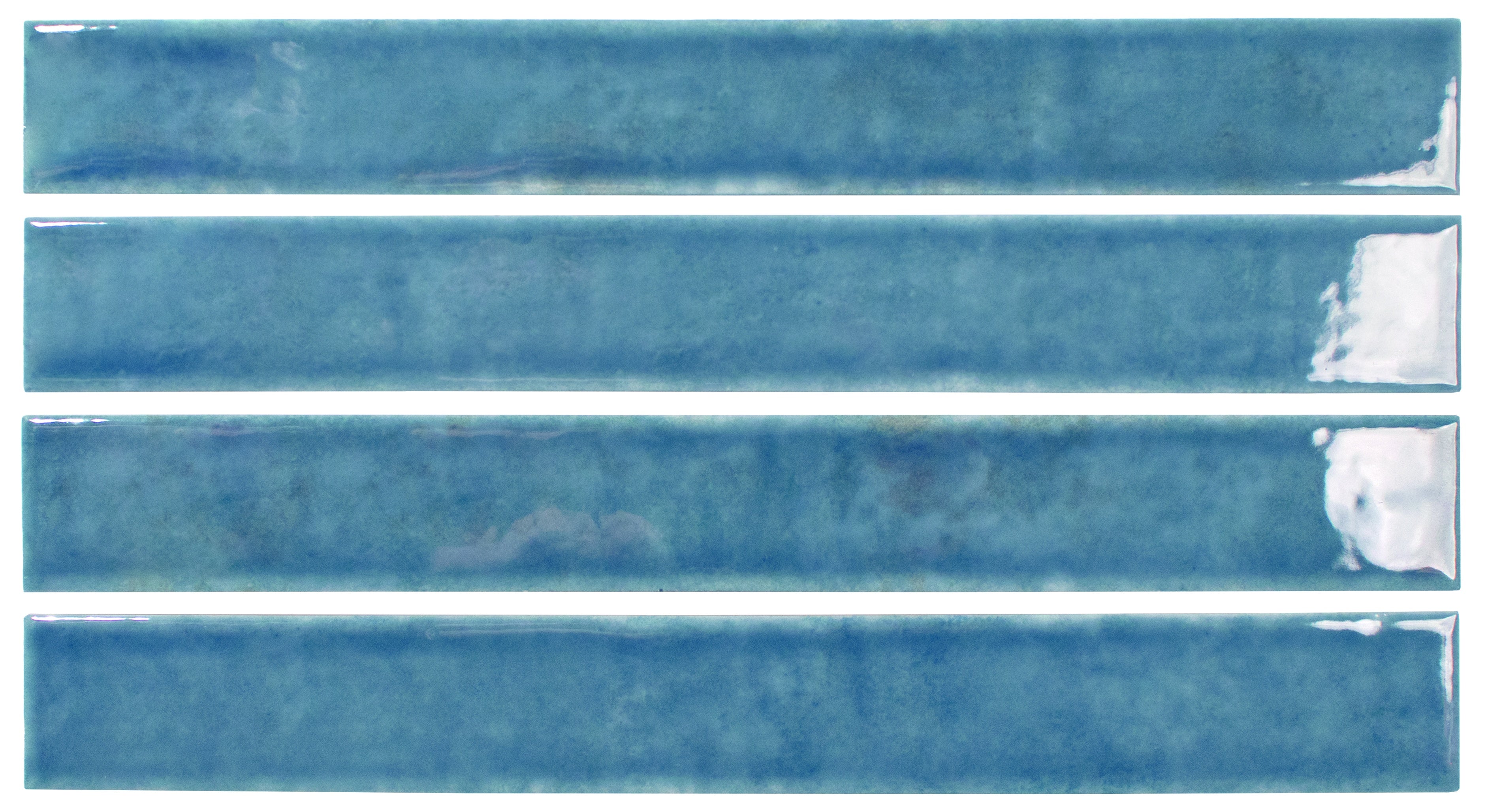 MISTRAL: Indigo Rectangle Field Tile (1.5"x12.2"x8.5-mm | glossy)