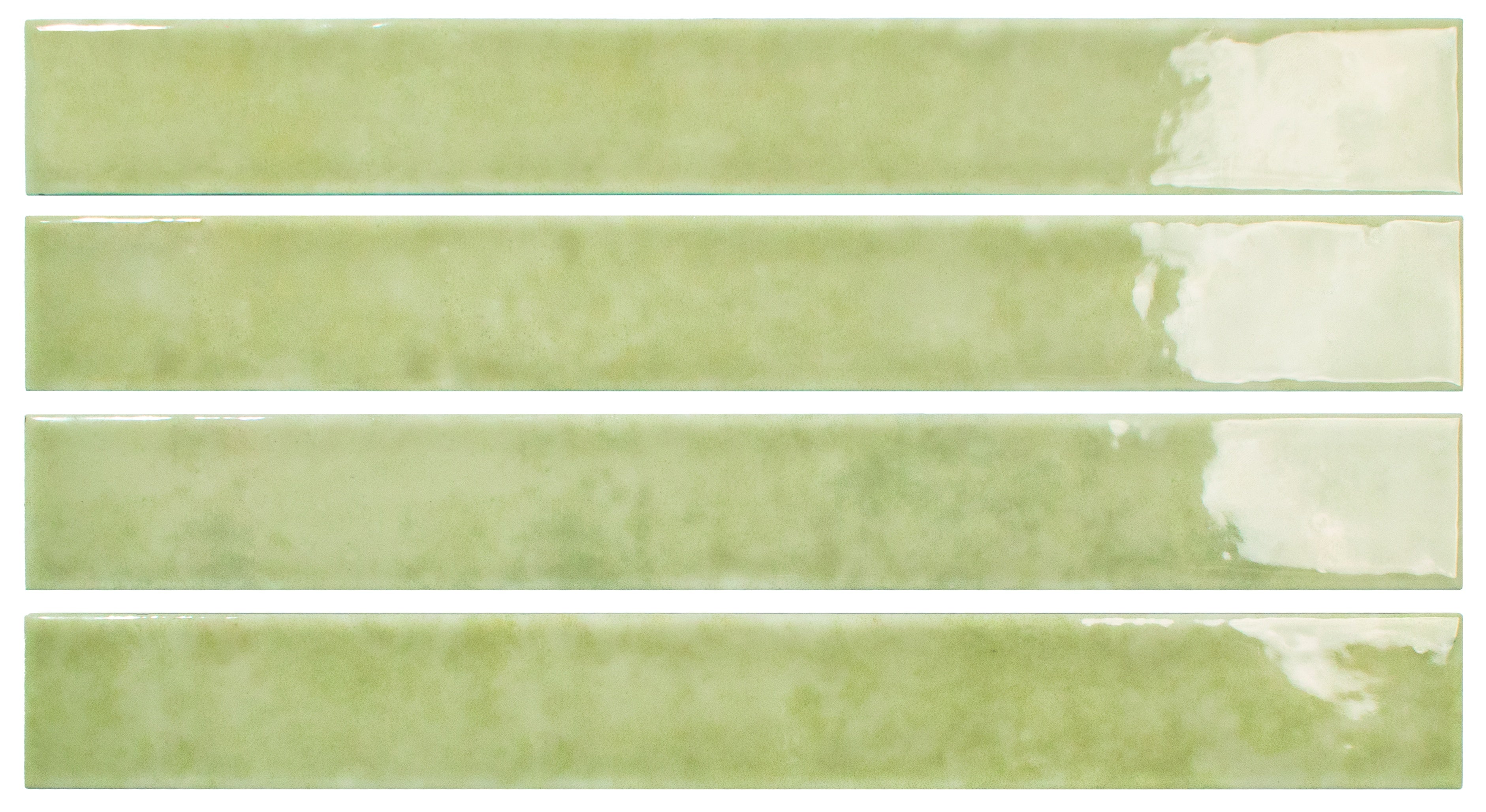 MISTRAL: Khaki Rectangle Field Tile (1.5"x12.2"x8.5-mm | glossy)