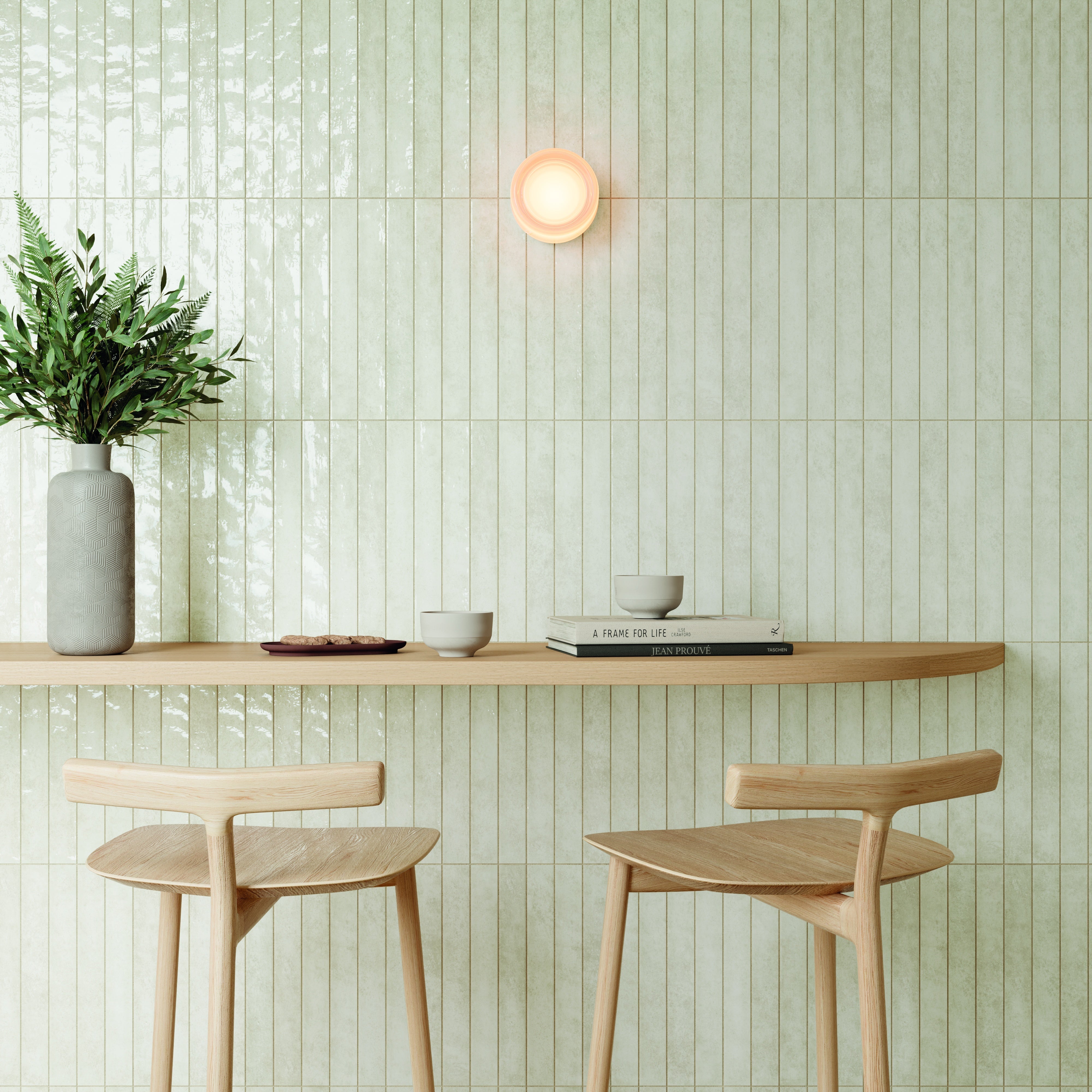 MISTRAL: White Rectangle Field Tile (1.5"x12.2"x8.5-mm | glossy)