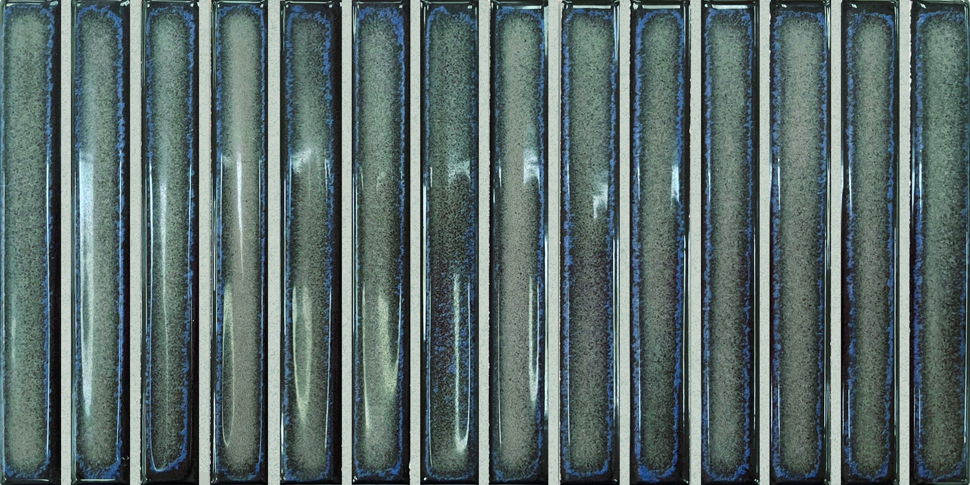 OSAKA BARS: Grey Straight Stack Mosaic (5"x10"x10.5-mm | glossy)