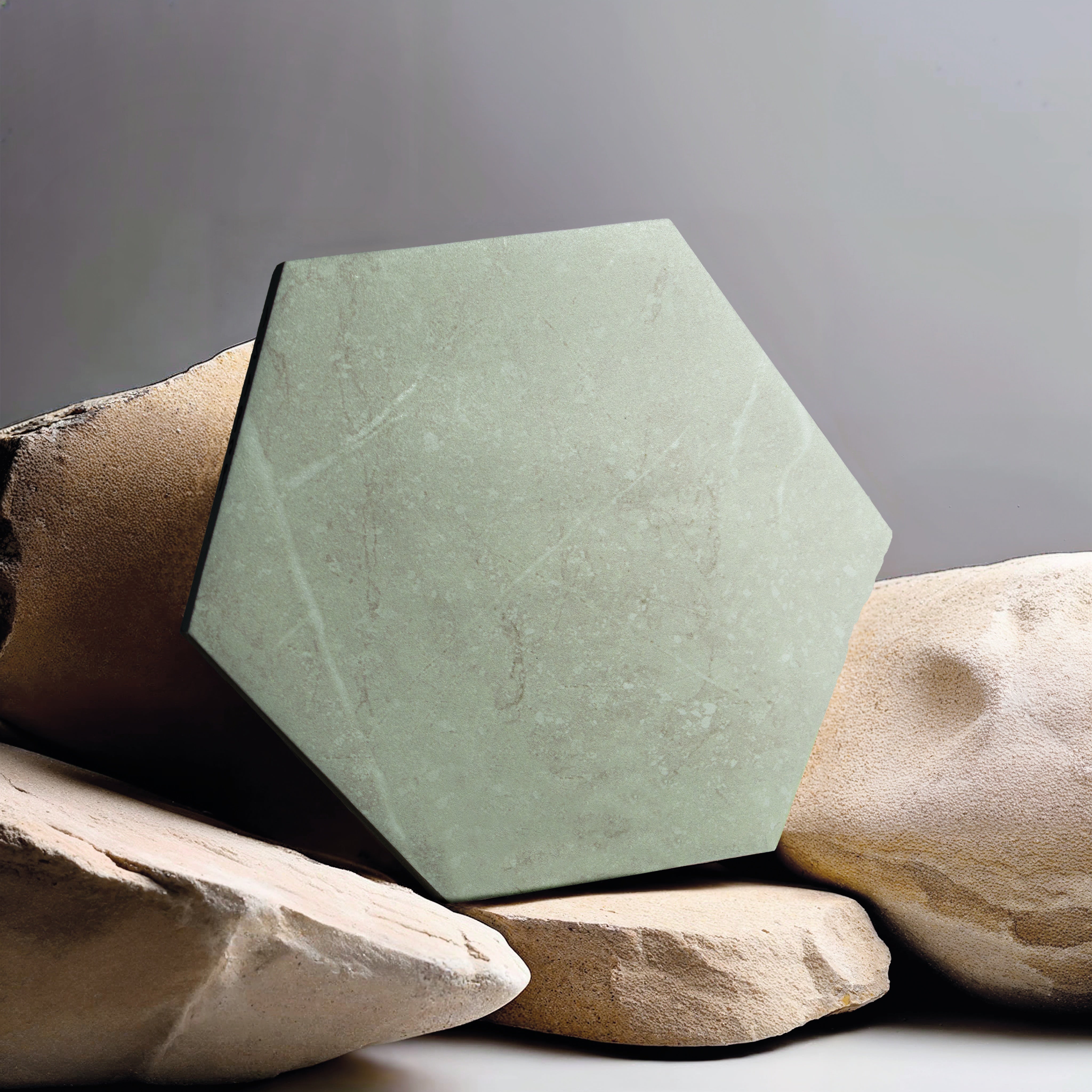 PIETRA: Linen Hexagon Field Tile (5.5"x6.3"x8.5-mm | matte)