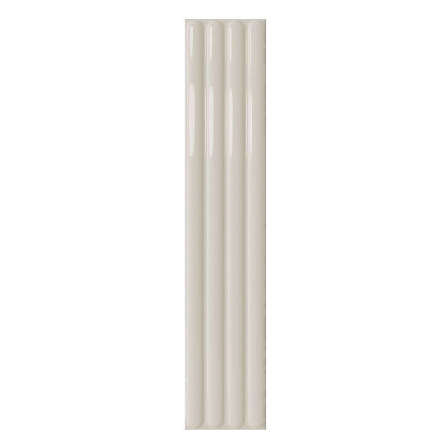 PLINTO: Greige Out Field Tile (4.2"x21.3"x10-mm | glossy)