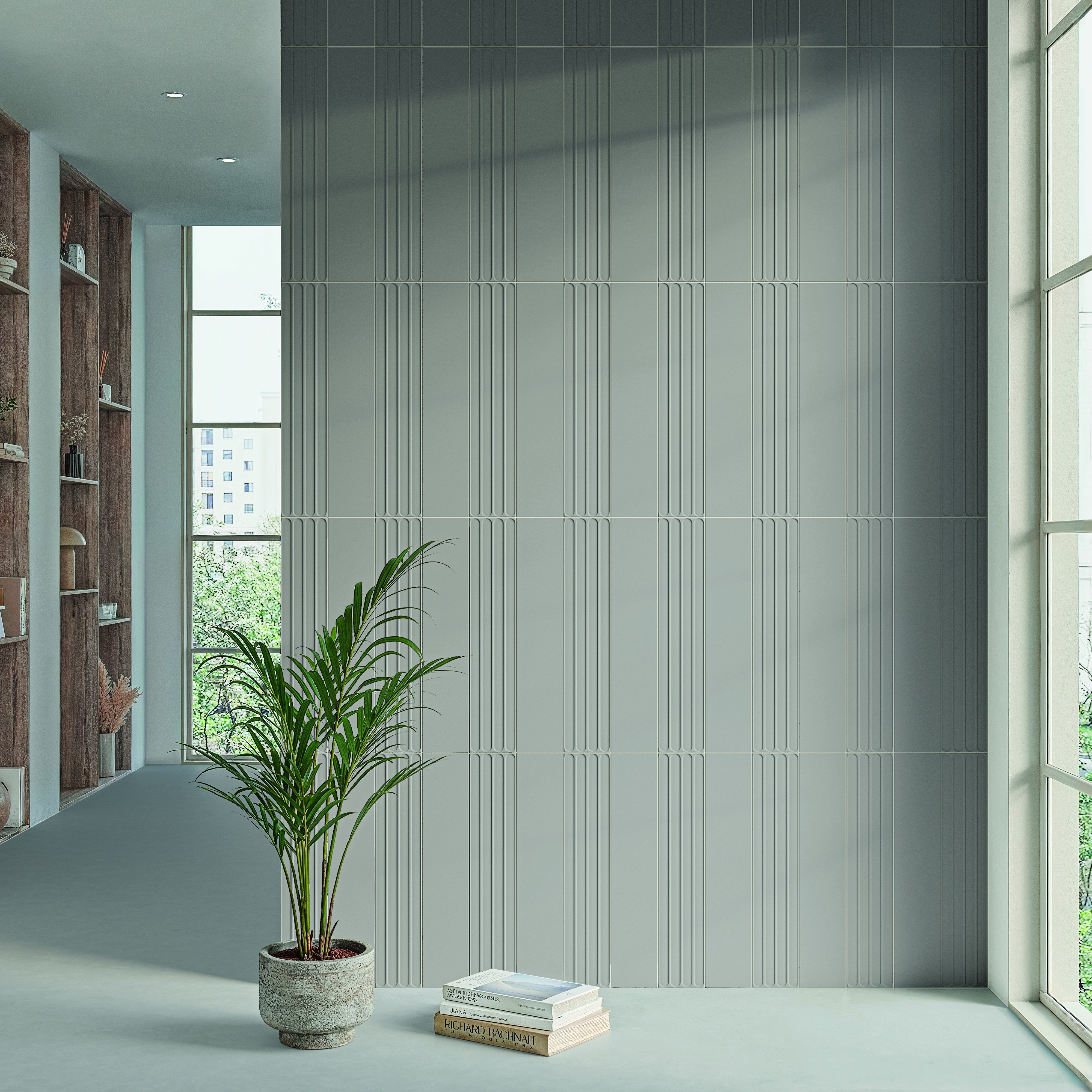 PLINTO: Grey In Field Tile (4.2"x21.3"x10-mm | matte)