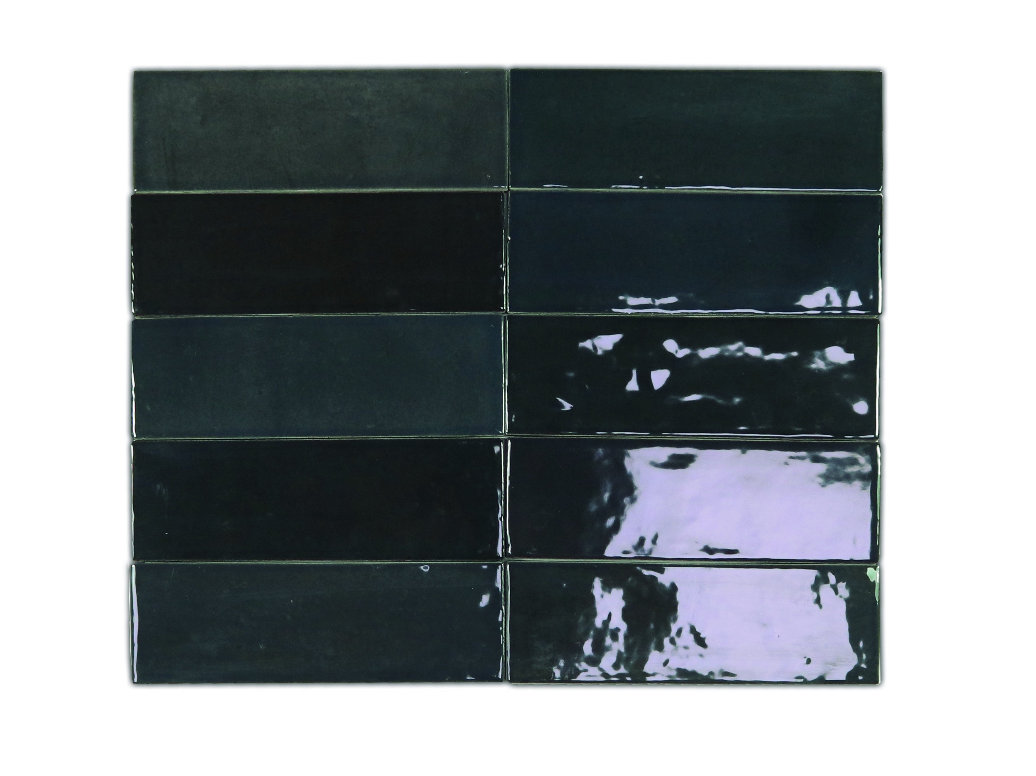 SAFI: Graphite Rectangle Field Tile (2"x6.3"x8.5-mm | glossy)