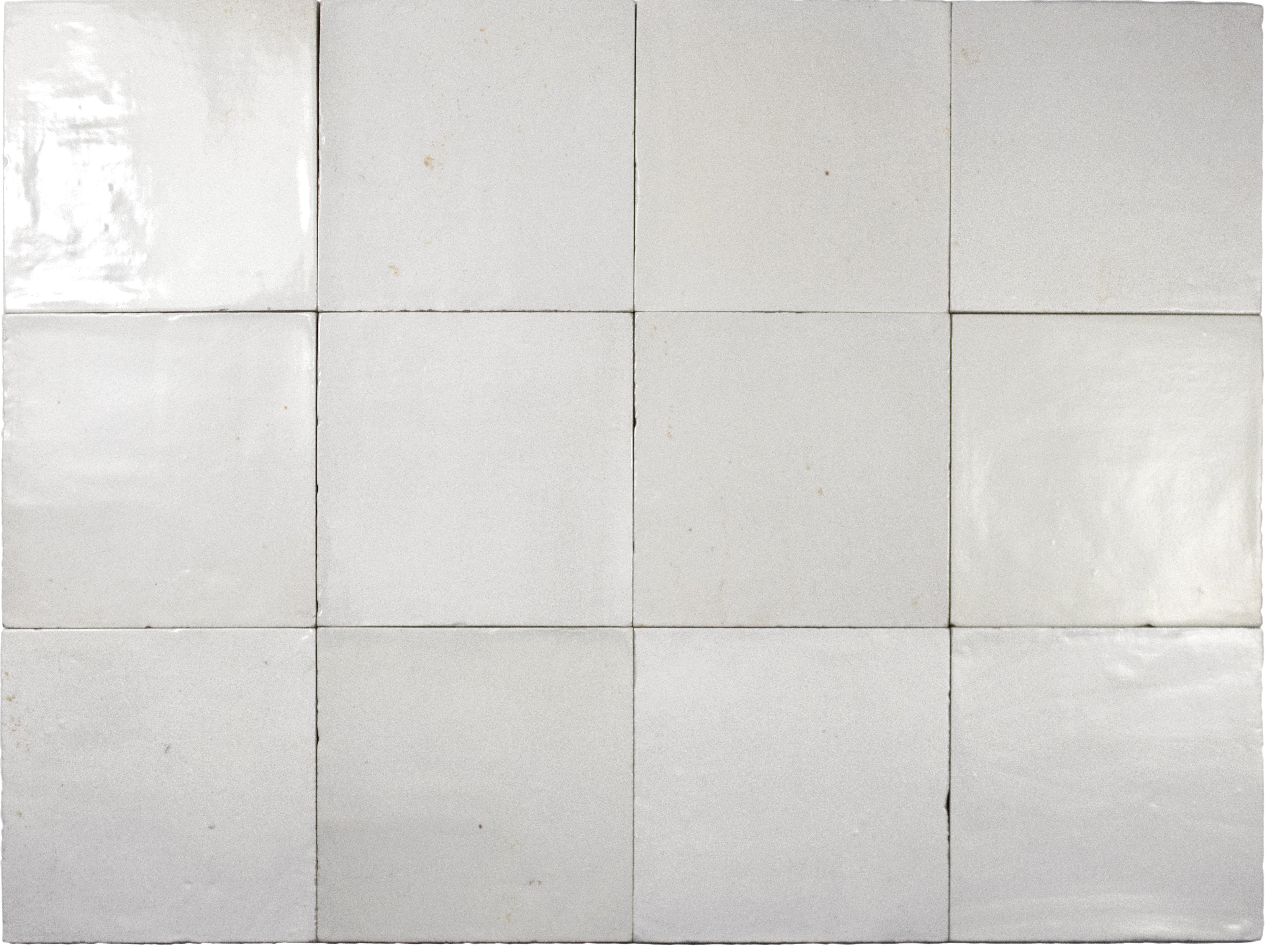 SATEN: Grey Square Field Tile (5"x5"x8.5-mm | glossy)