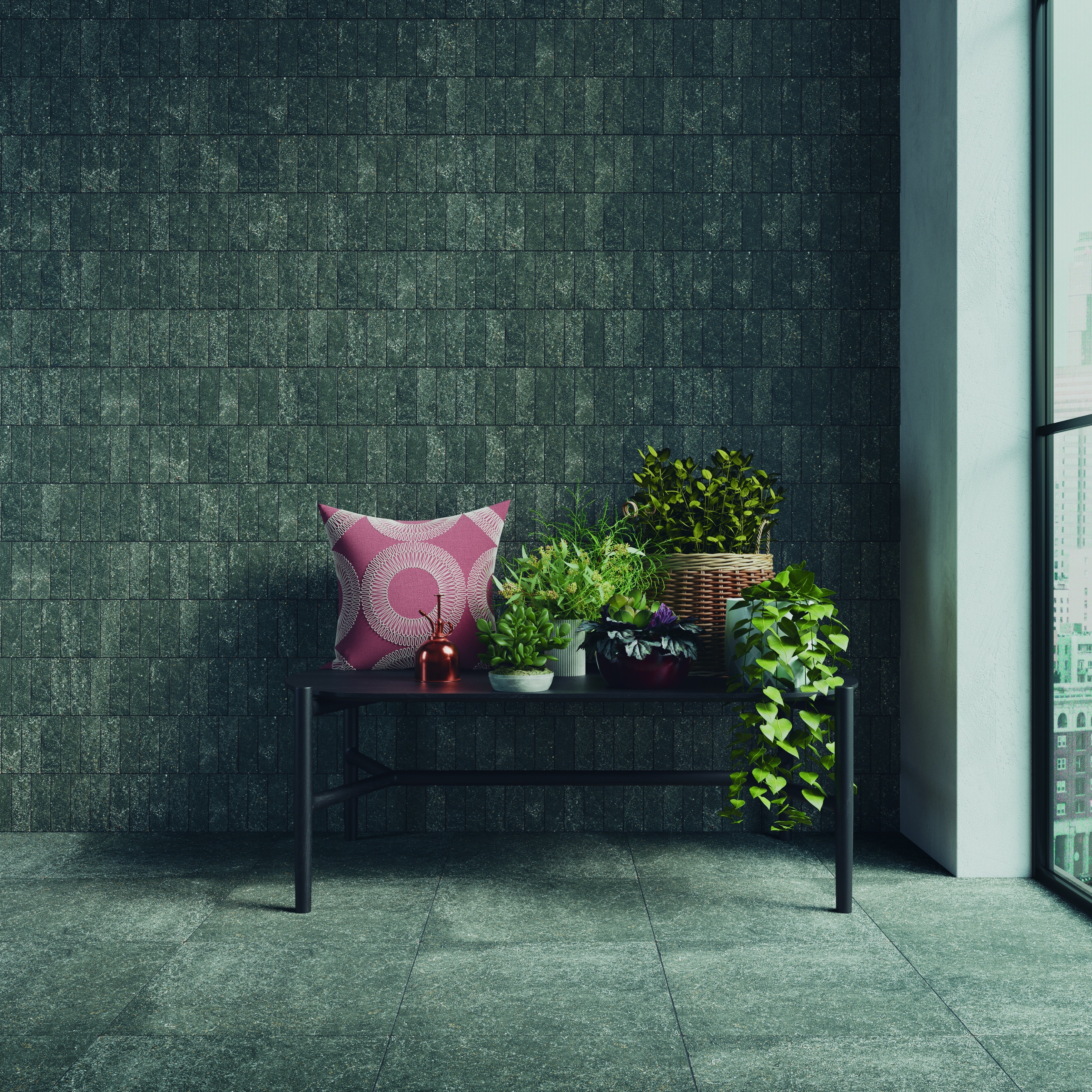 STONE DUST: Nero M Field Tile (2"x6"x10-mm | matte)