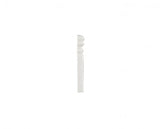 Habitat Glossy Alabaster Baseboard End Cap (4"-Width)