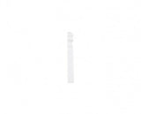 Habitat Glossy Cloud Baseboard End Cap (4"-Width)