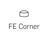 Habitat Glossy Graphite Finishing Edge Corner (0.55"-Width)