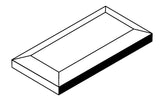 Hampton Stellar Blue Beveled Glazed Long Edge (3"x6")