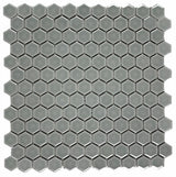 Mosaic Light Gray 1-Inch Hexagon Pattern (12"x12")