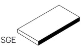 Studio Bamboo Glazed Long Single Edge (2.8"x5.8")