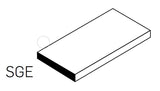 Studio Bamboo Glazed Short Single Edge (2.8"x5.8")
