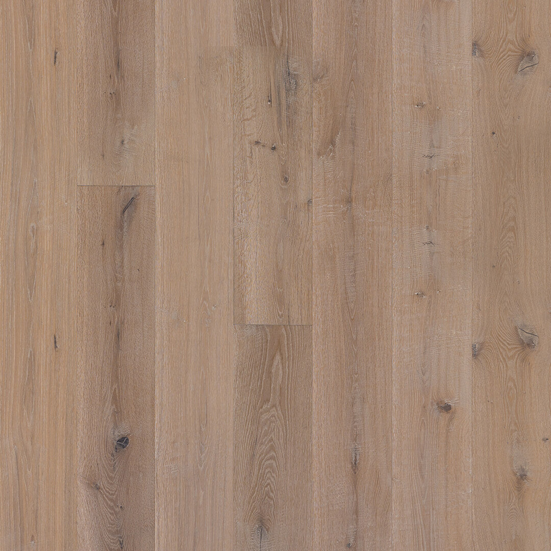 OPUS: Genoa White Oak Engineered Hardwood Plank (8¾"X<88"X⅝" | Wire Brush)