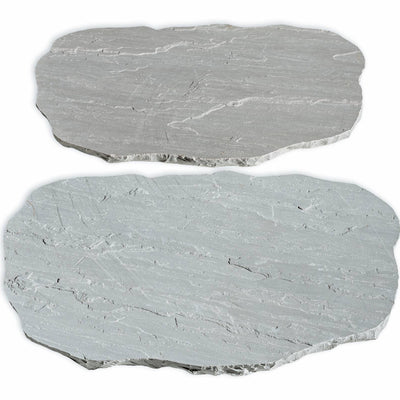 grey old world flagstone classic paver pathway stone stepper 22 by 33 by 1 and half  inch exterior applications manufactured by f and m supply distributed by surface group