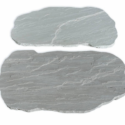 grey old world flagstone classic paver stepping stone stepper 16 by 22 by 1 and half  inch exterior applications manufactured by f and m supply distributed by surface group