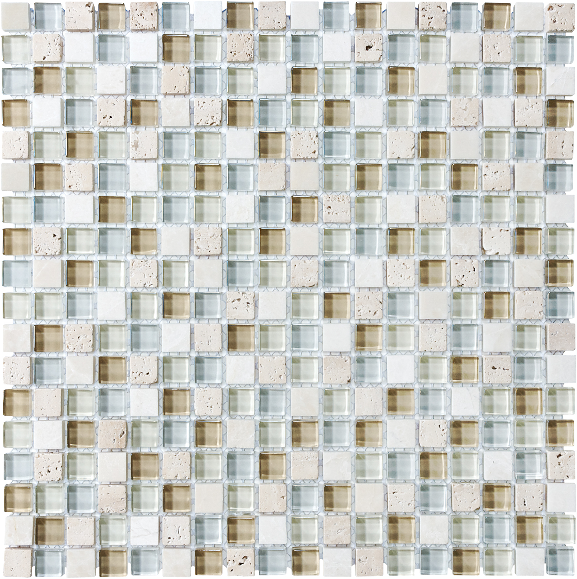 spa glass straight stack 5_8x5_8-inch pattern multi glass wall mosaic glass stone blend from glass stone anatolia collection distributed by surface group international multi finish multi edge mesh shape