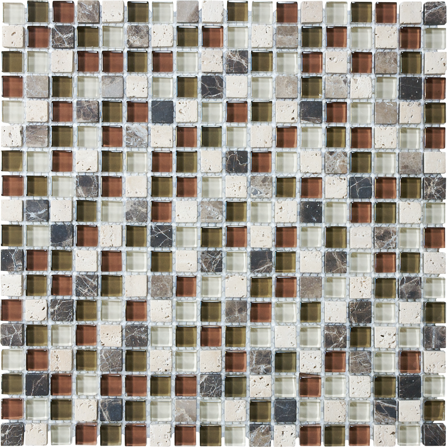 cabernet straight stack 5_8x5_8-inch pattern multi glass wall mosaic glass stone blend from glass stone anatolia collection distributed by surface group international multi finish multi edge mesh shape