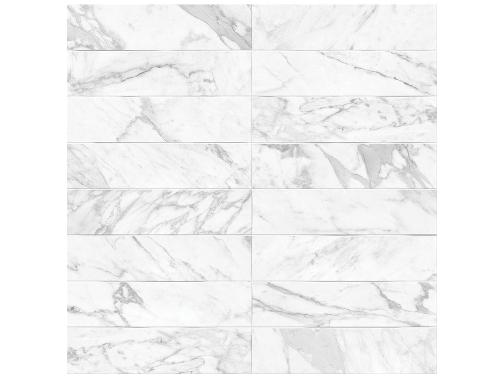 BUY ONLINE: Raffino Bianco Vita Artisan Glazed Ceramic Wall Tile, 3x11¾x⅜, Matte Pressed