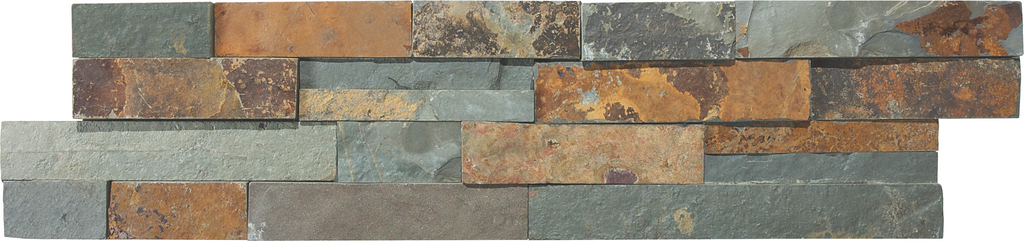 LEDGER STONE: Sierra Slate Field Tile (Split Face | Straight Edge |  5⅞x23⅝x¾)