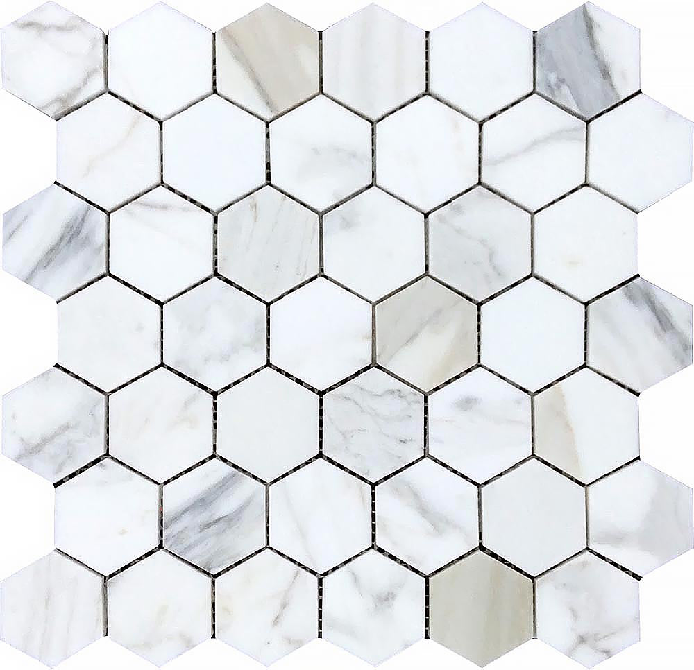 Buy Online: Tuscany Empoli Hexagonal Grey Natural Stone Mosaic 