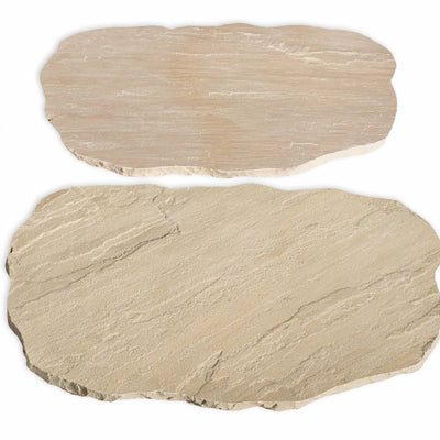 tennessee tan old world flagstone classic paver pathway stone stepper 22 by 33 by 1 and half  inch exterior applications manufactured by f and m supply distributed by surface group